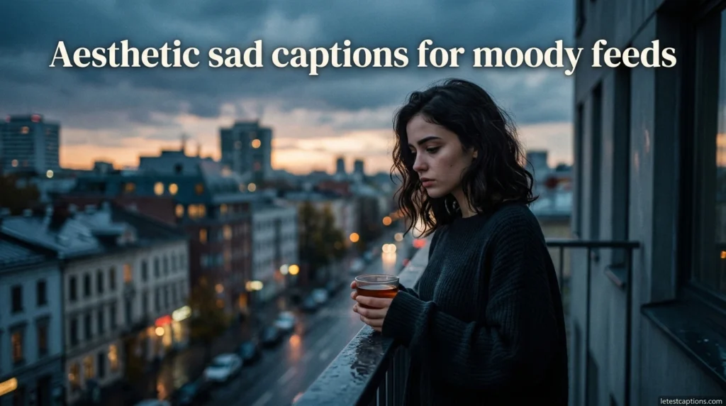 Aesthetic sad captions for moody feeds