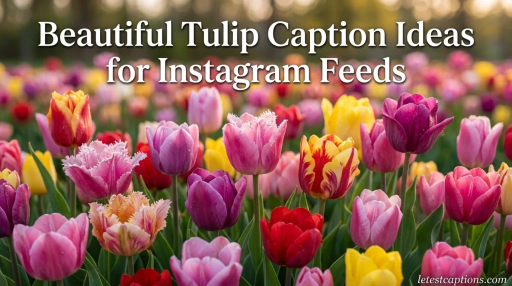 Beautiful Tulip Caption Ideas for Instagram Feeds