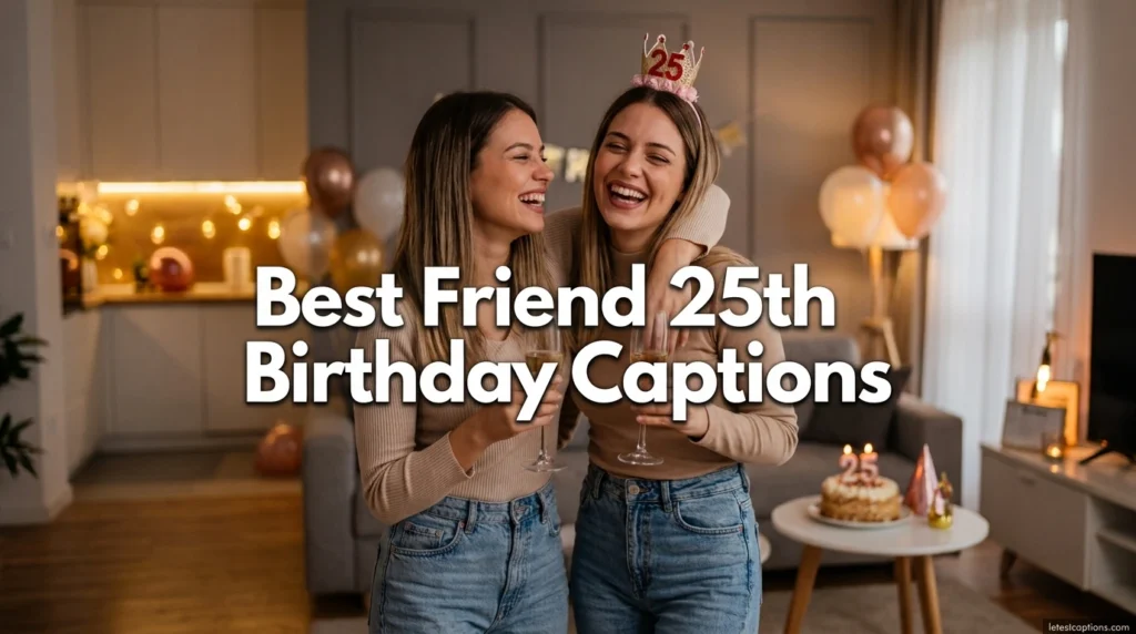Best Friend 25th Birthday Captions