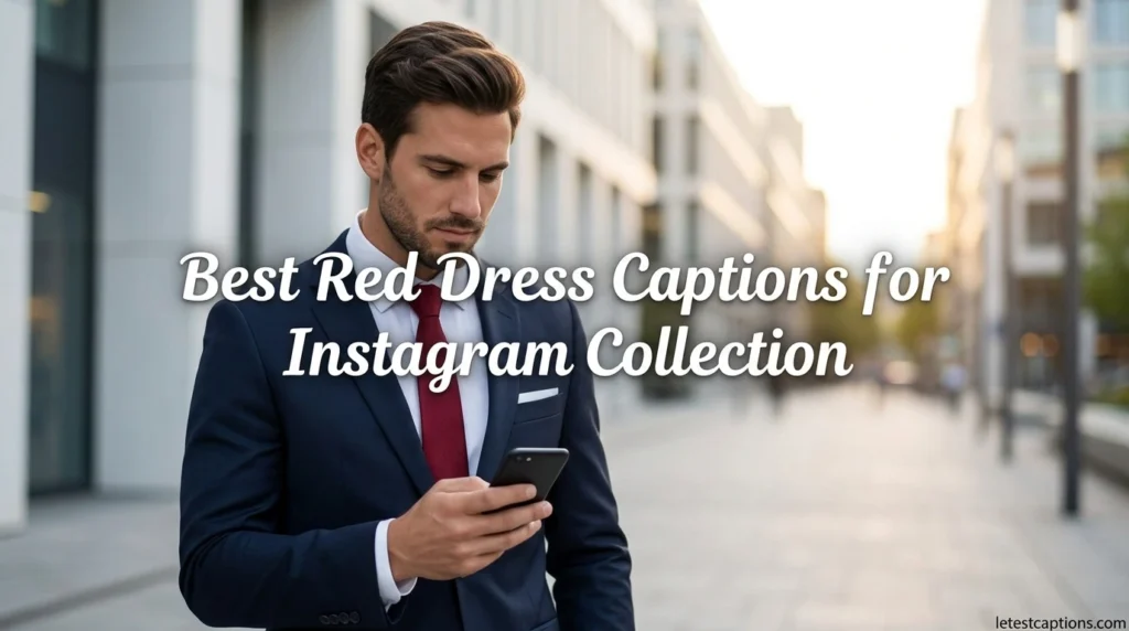 Best Red Dress Captions for Instagram Collection