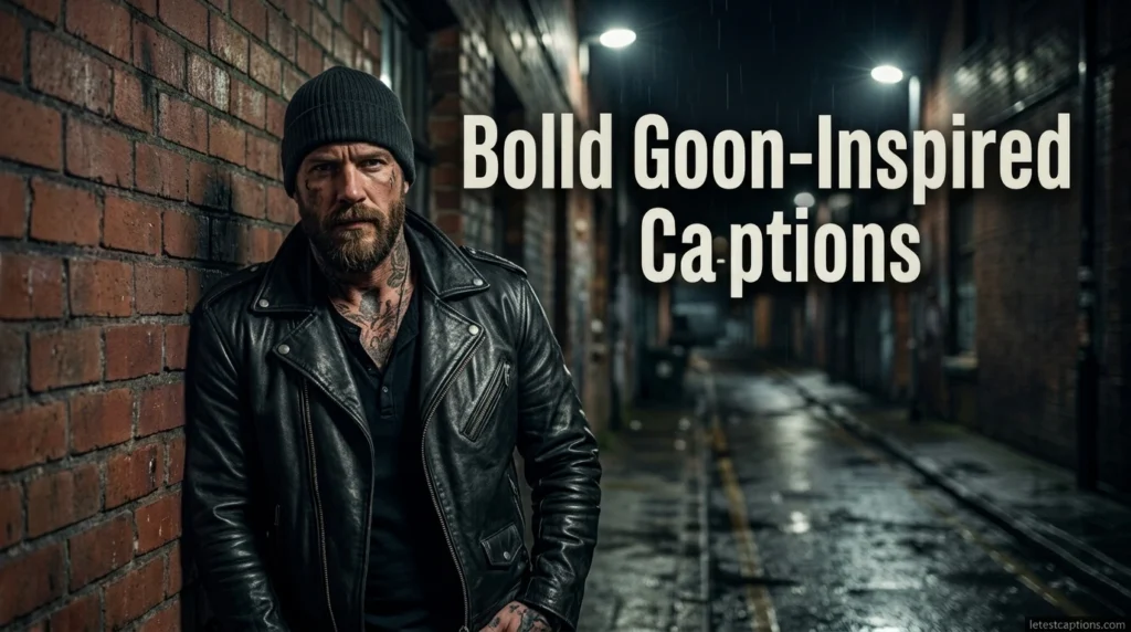 Bold Goon-Inspired Captions