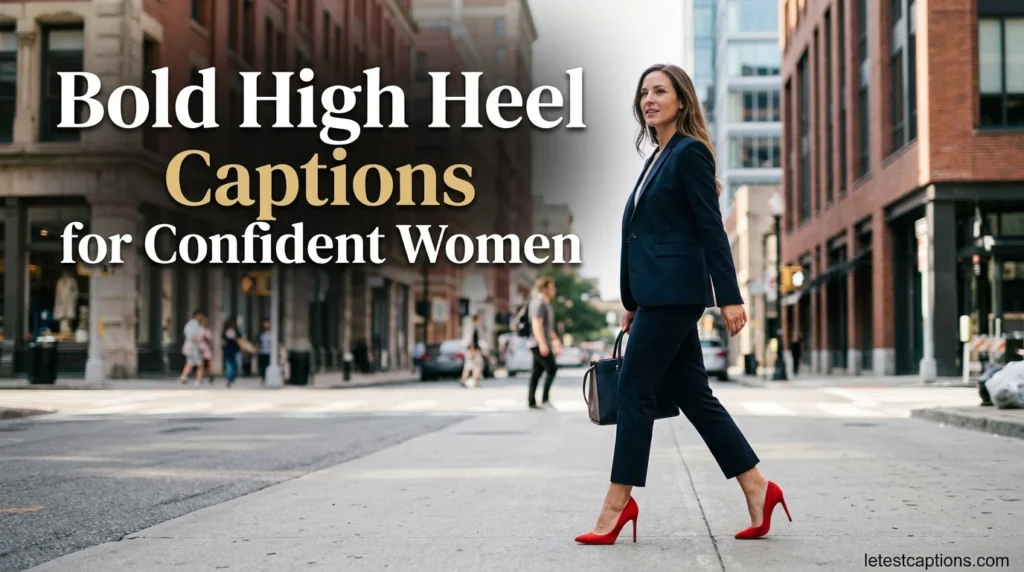 Bold High Heel Captions for Confident Women