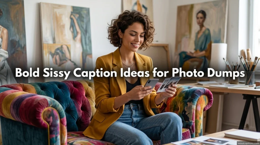 Bold Sissy Caption Ideas for Photo Dumps