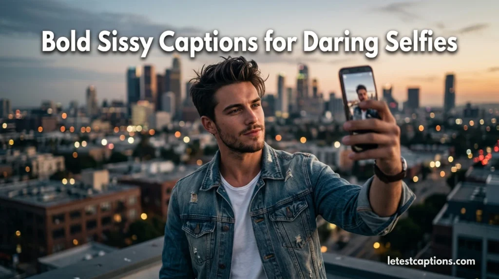 Bold Sissy Captions for Daring Selfies
