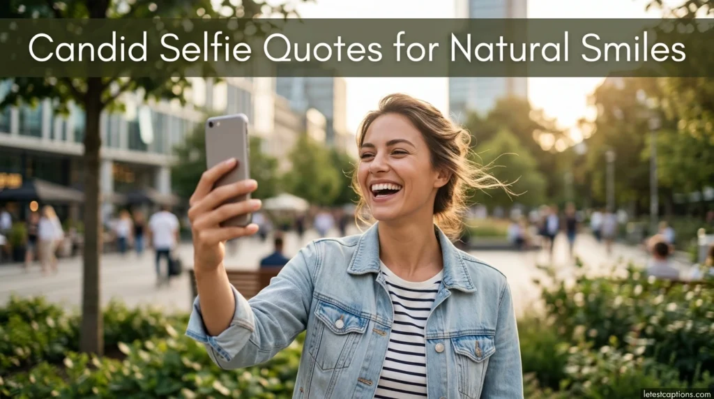 Candid Selfie Quotes for Natural Smiles