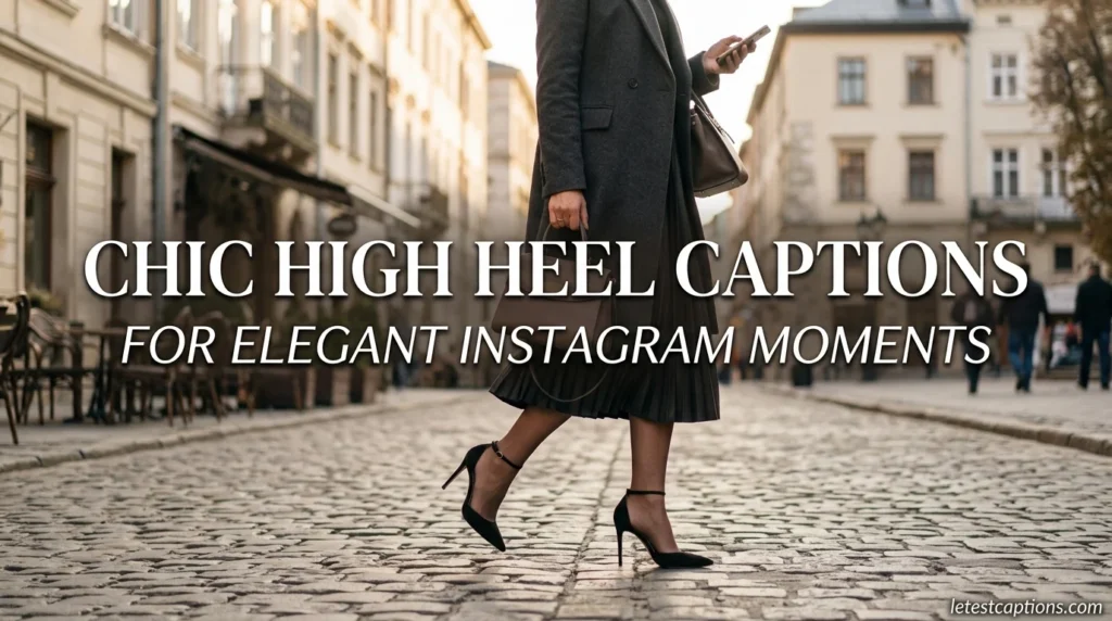 Chic High Heel Captions for Elegant Instagram Moments