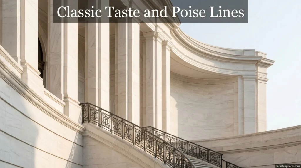 Classic Taste and Poise Lines