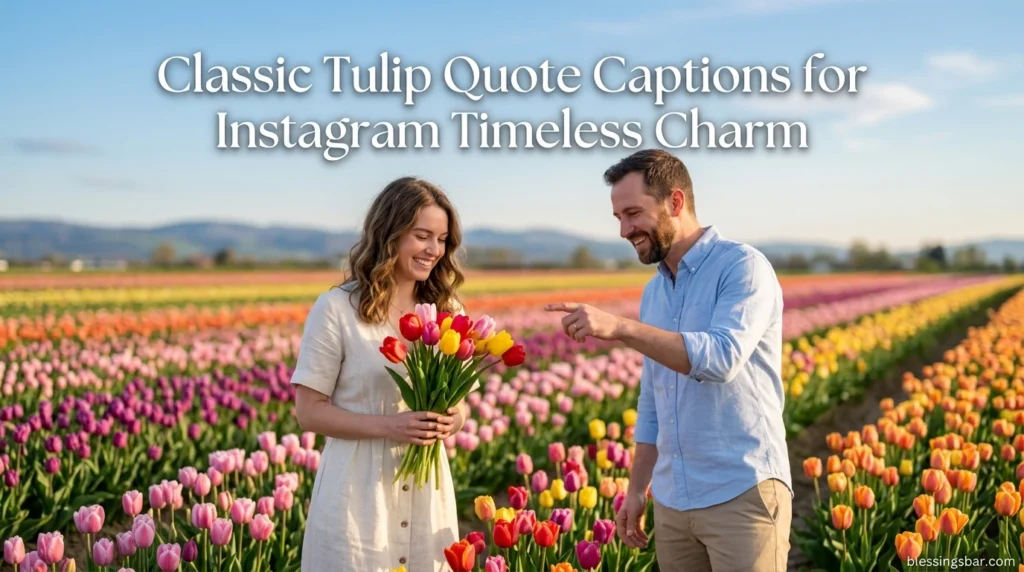 Classic Tulip Quote Captions for Instagram Timeless Charm