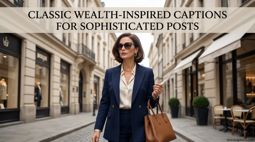 Classic Wealth-Inspired Captions for Sophisticated Posts