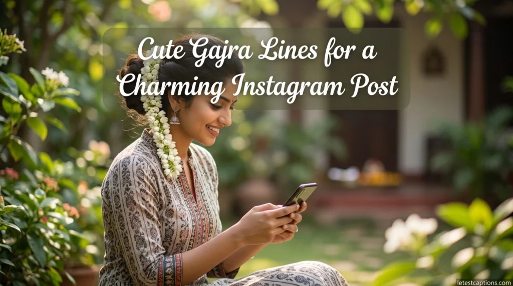Cute Gajra Lines for a Charming Instagram Post