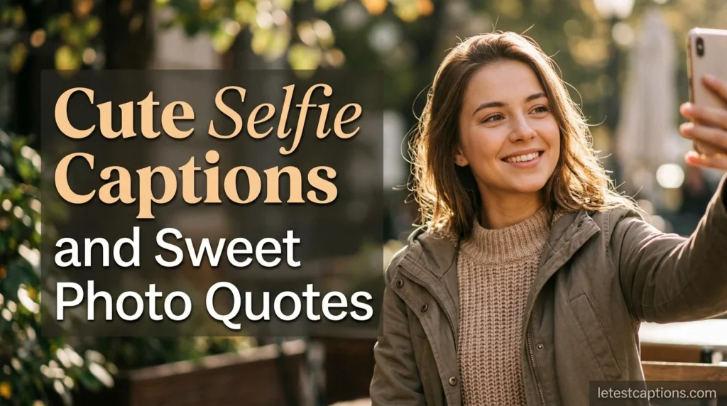 Cute Selfie Captions and Sweet Photo Quotes