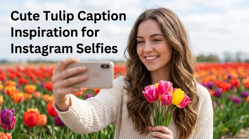 Cute Tulip Caption Inspiration for Instagram Selfies