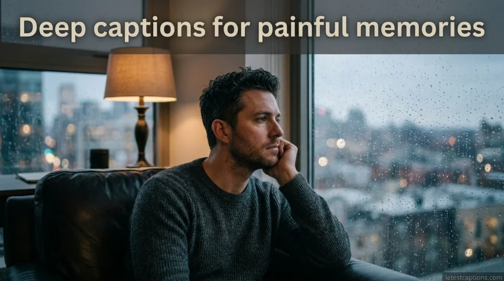 Deep captions for painful memories