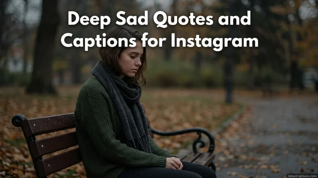 Deep Sad Quotes and Captions for Instagram