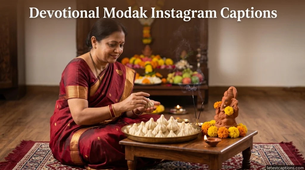 Devotional Modak Instagram Captions