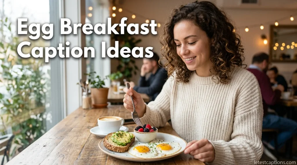 Egg Breakfast Caption Ideas
