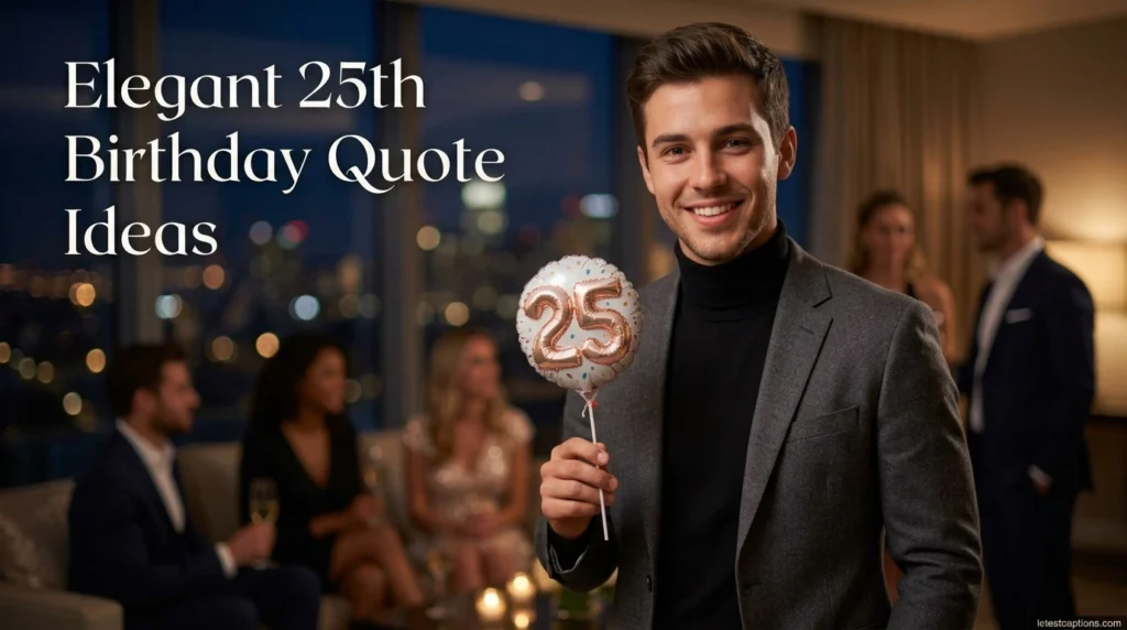 Elegant 25th Birthday Quote Ideas