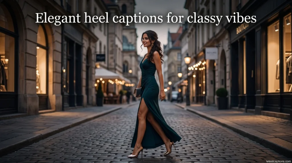 Elegant heel captions for classy vibes
