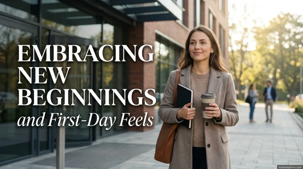 Embracing New Beginnings and First-Day Feels