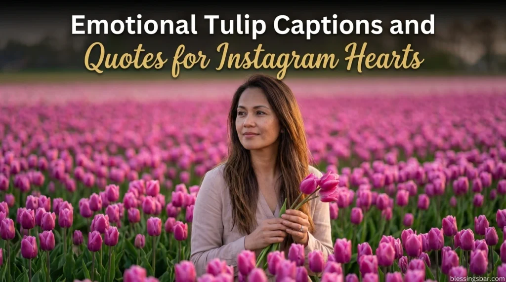 Emotional Tulip Captions and Quotes for Instagram Hearts