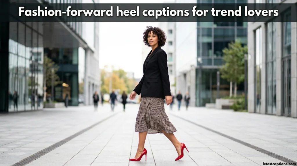 Fashion-forward heel captions for trend lovers