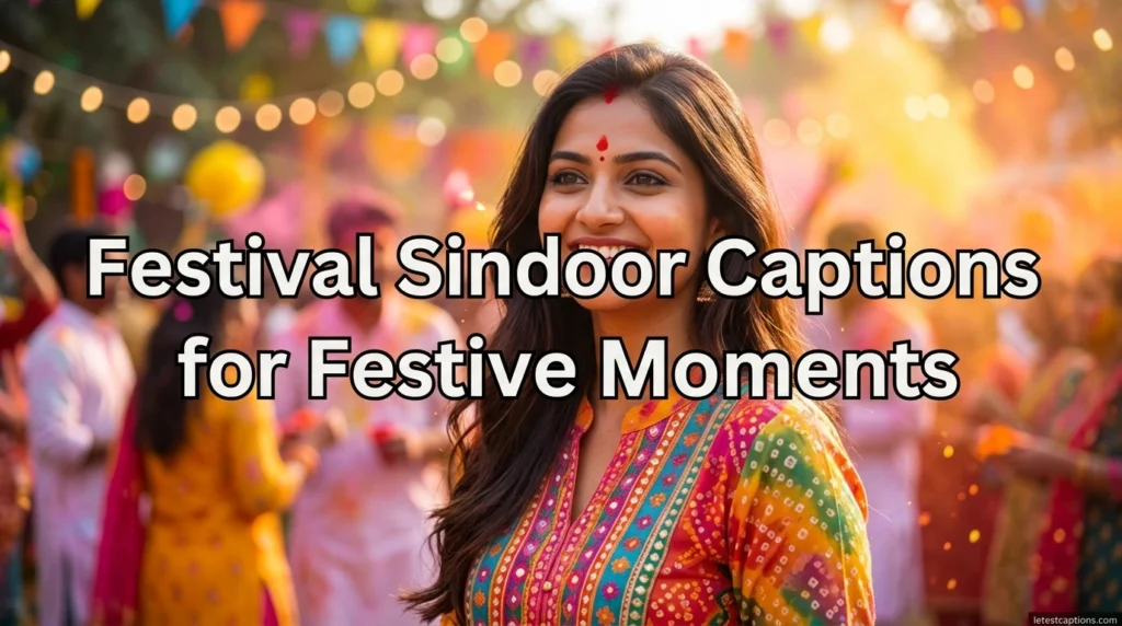 Festival Sindoor Captions for Festive Moments