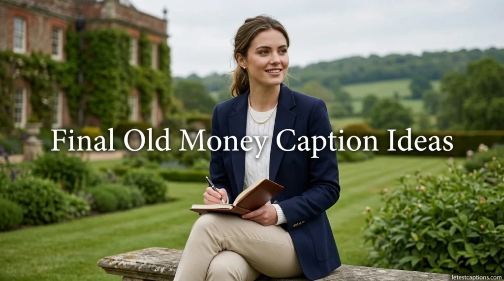 Final Old Money Caption Ideas
