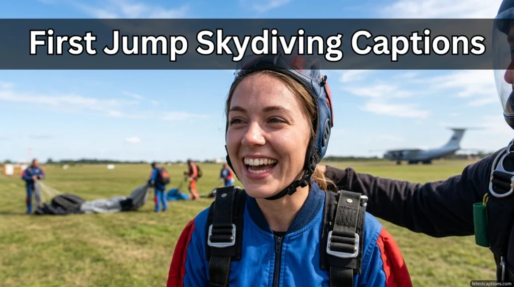 First Jump Skydiving Captions