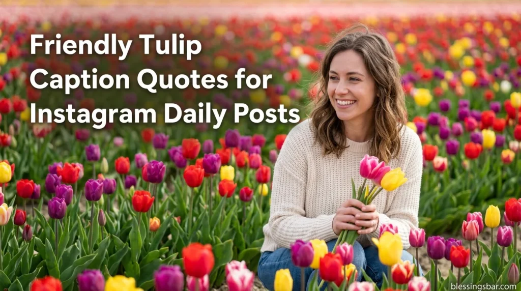 Friendly Tulip Caption Quotes for Instagram Daily Posts