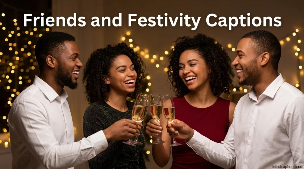 Friends and Festivity Captions