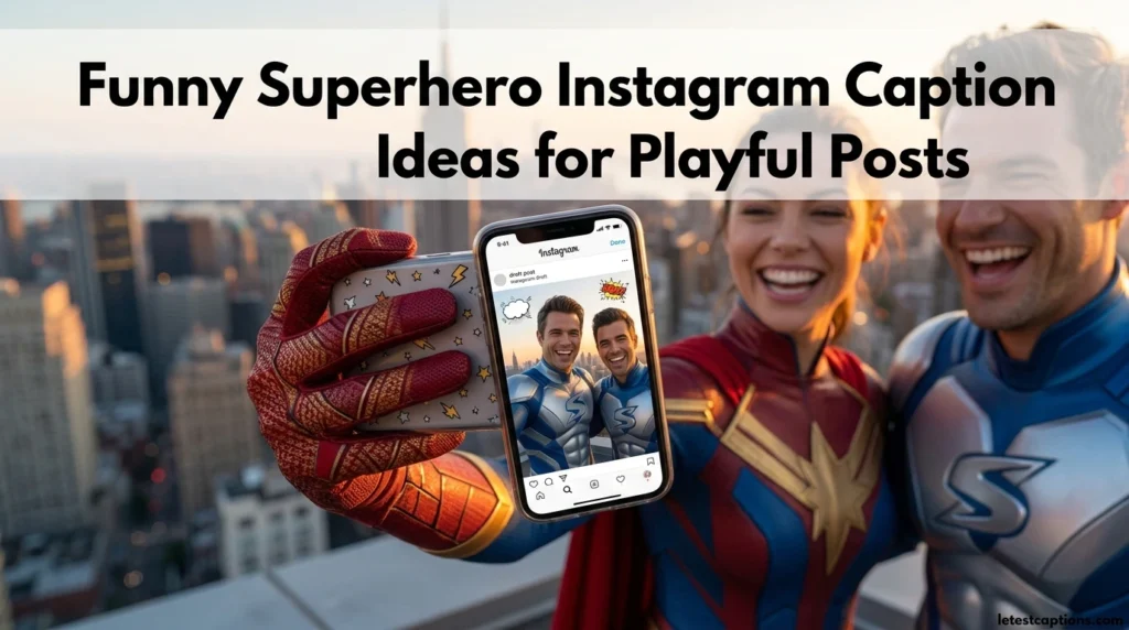 Funny Superhero Instagram Caption Ideas for Playful Posts