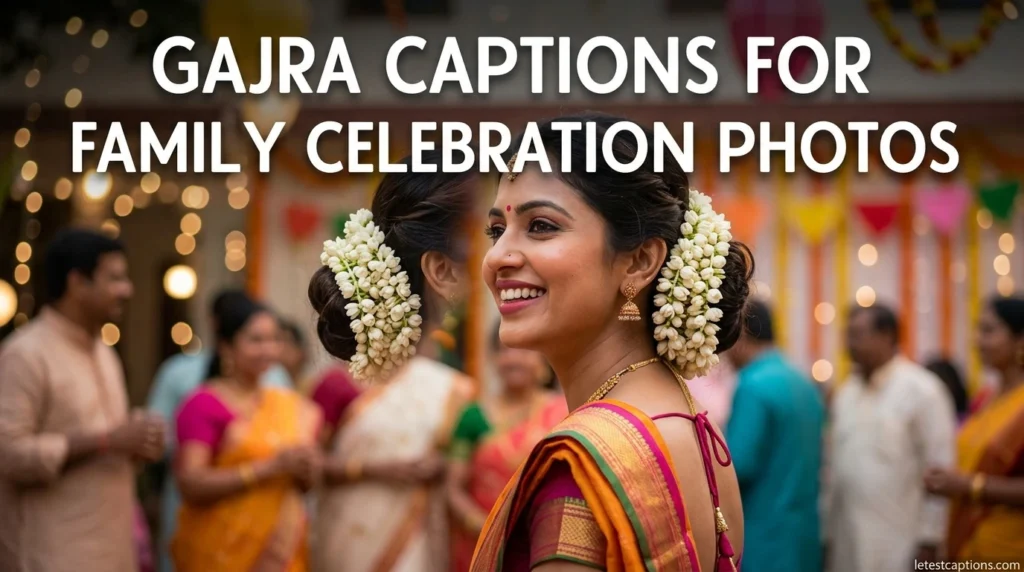 Gajra Captions for Family Celebration Photos