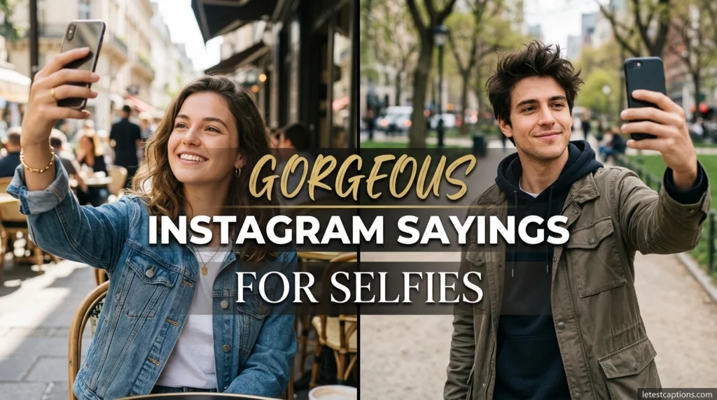 Gorgeous Instagram Sayings for Selfies