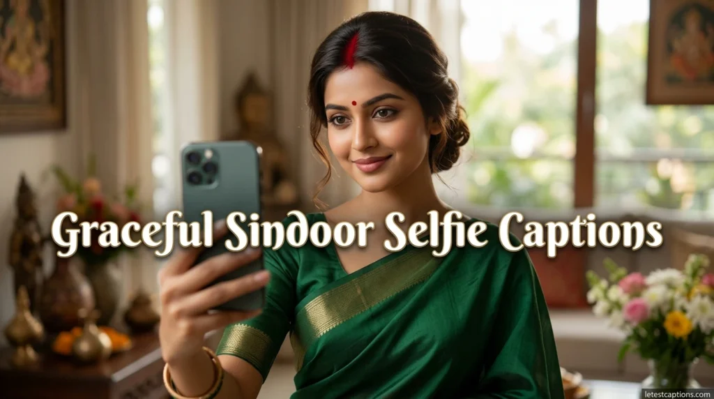 Graceful Sindoor Selfie Captions