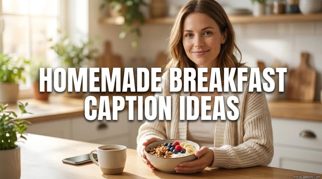 Homemade Breakfast Caption Ideas