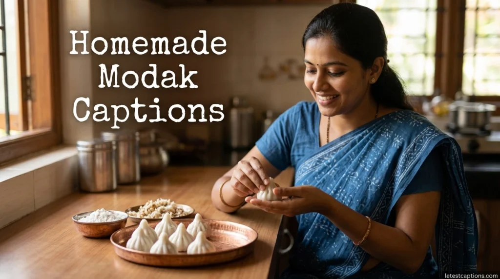 Homemade Modak Captions