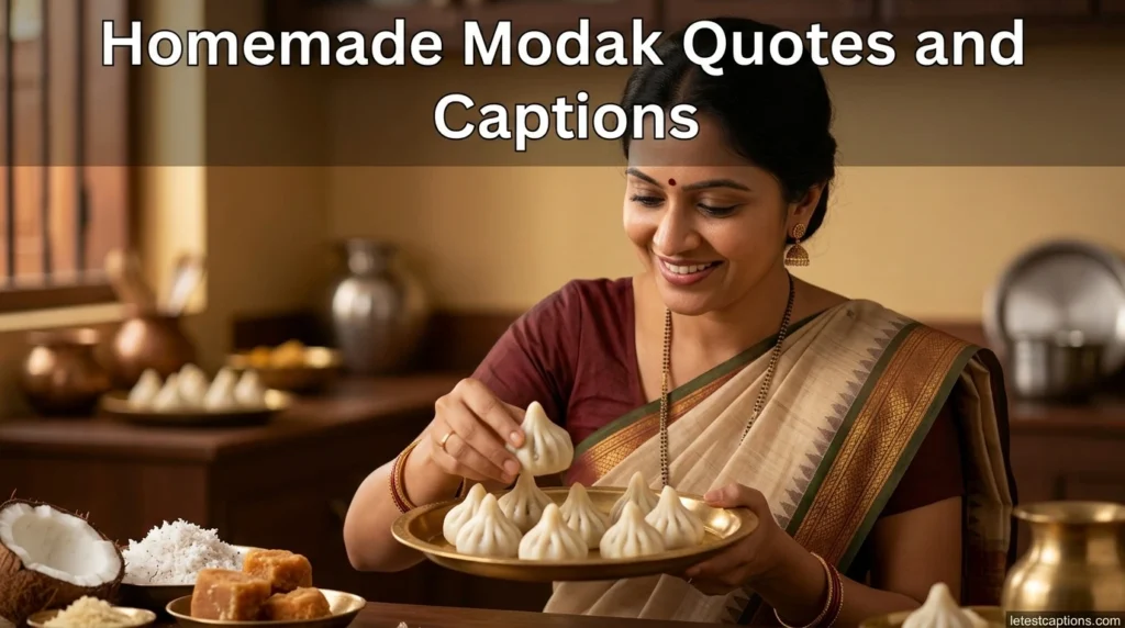 Homemade Modak Quotes and Captions