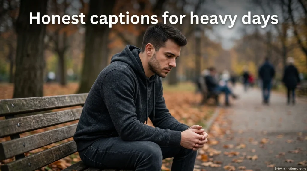 Honest captions for heavy days