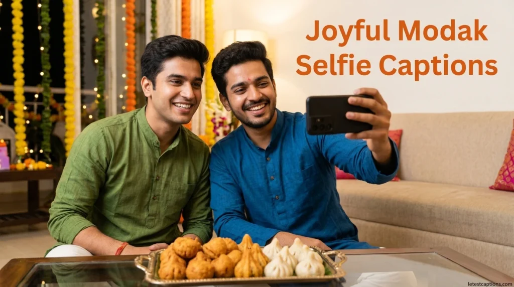 Joyful Modak Selfie Captions