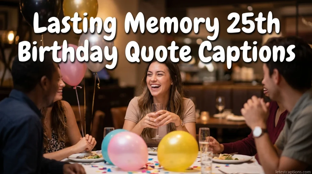 Lasting Memory 25th Birthday Quote Captions