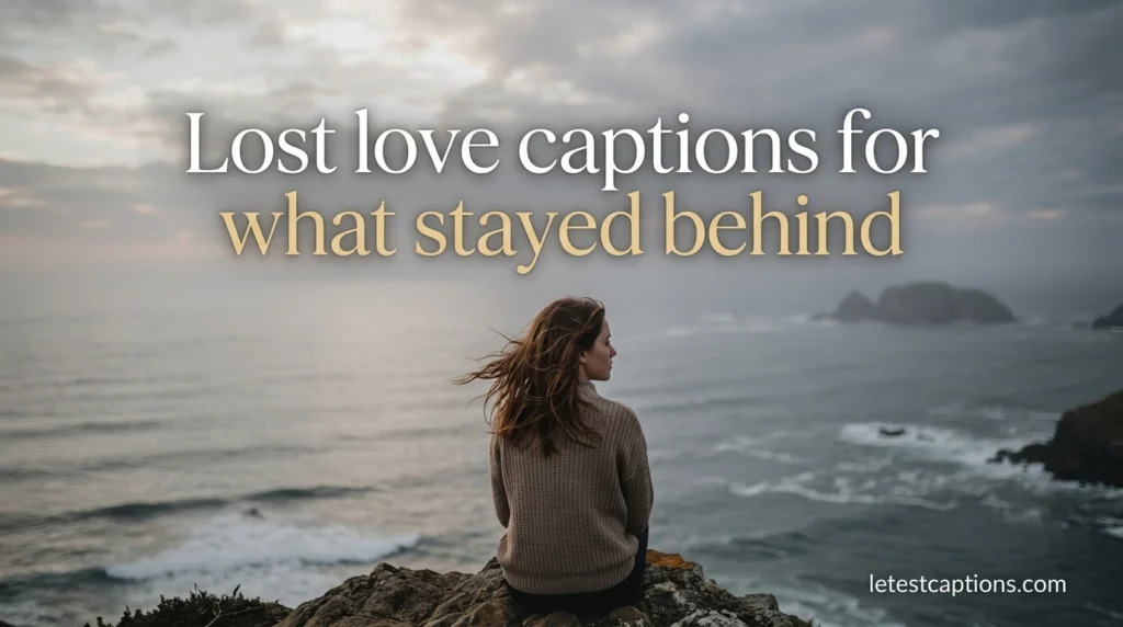 Lost love captions for what stayed behind
