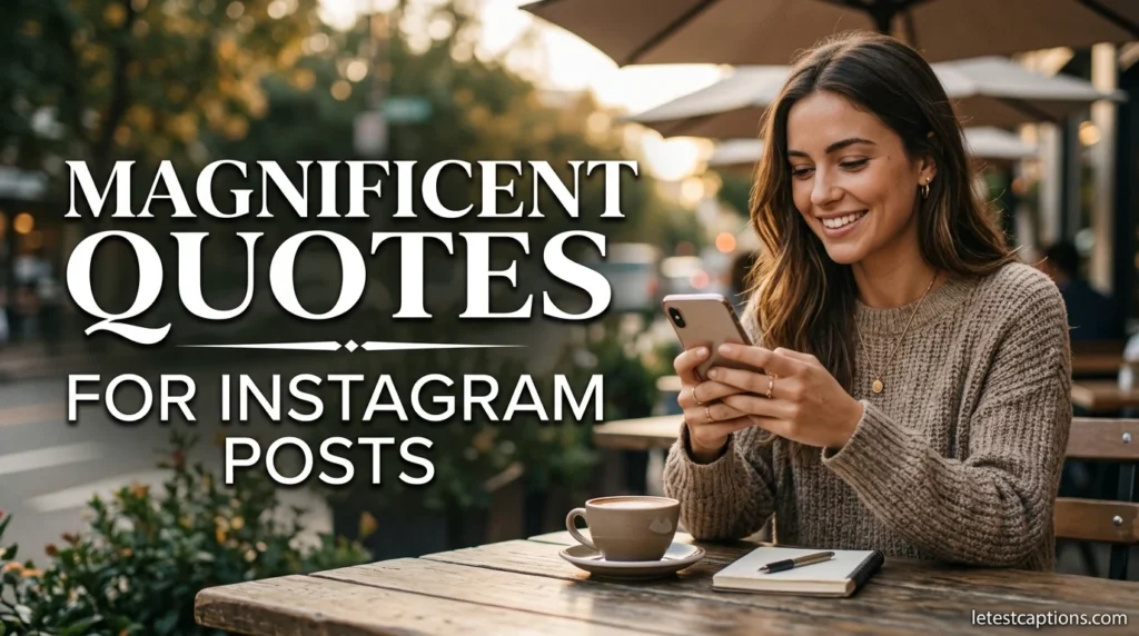 Magnificent Quotes for Instagram Posts