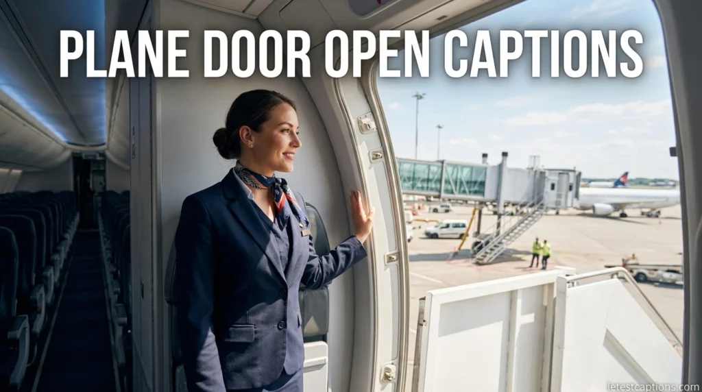 Plane Door Open Captions