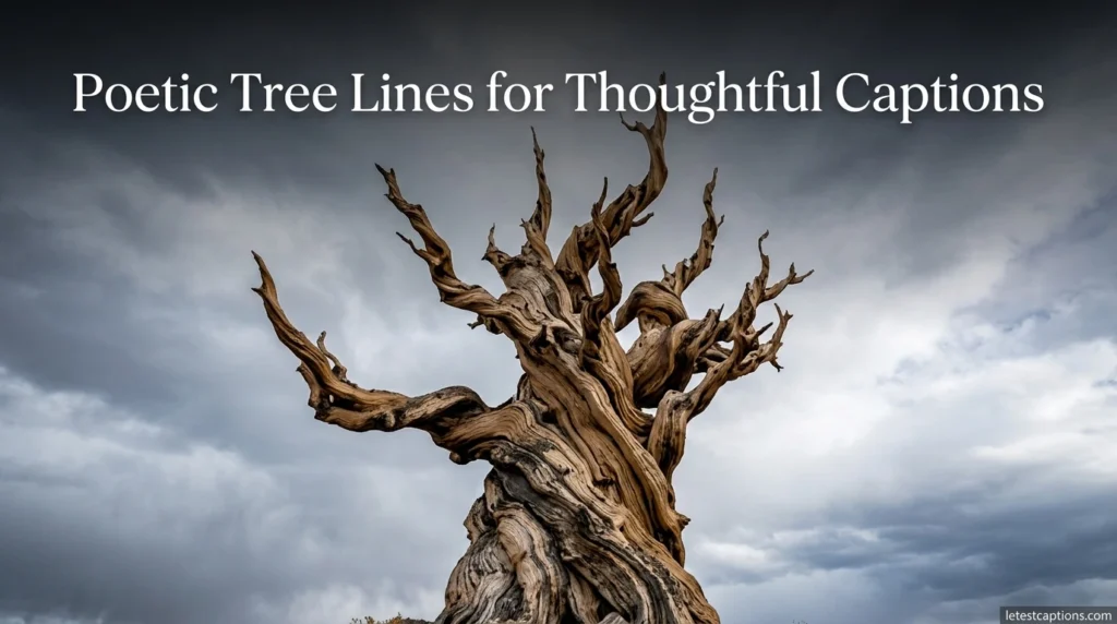 Poetic Tree Lines for Thoughtful Captions