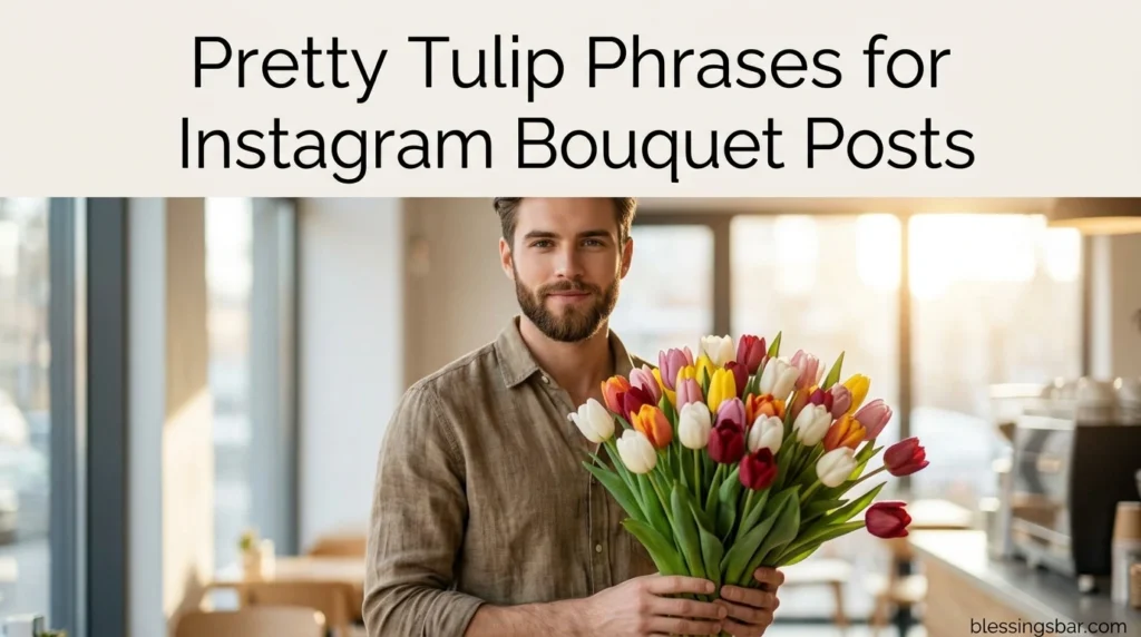 Pretty Tulip Phrases for Instagram Bouquet Posts