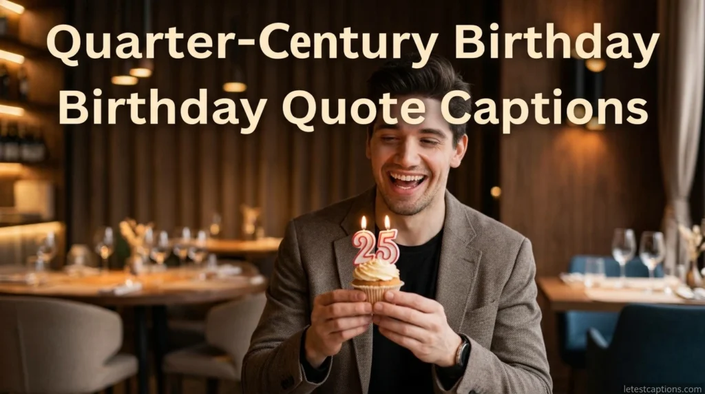 Quarter-Century Birthday Quote Captions