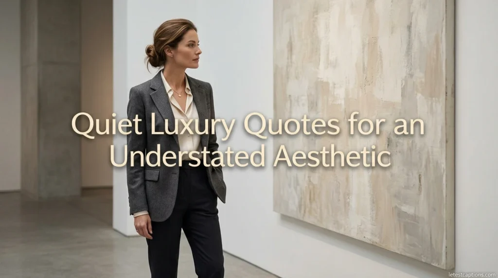 Quiet Luxury Quotes for an Understated Aesthetic