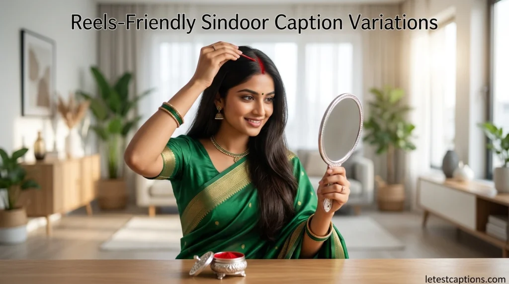 Reels-Friendly Sindoor Caption Variations