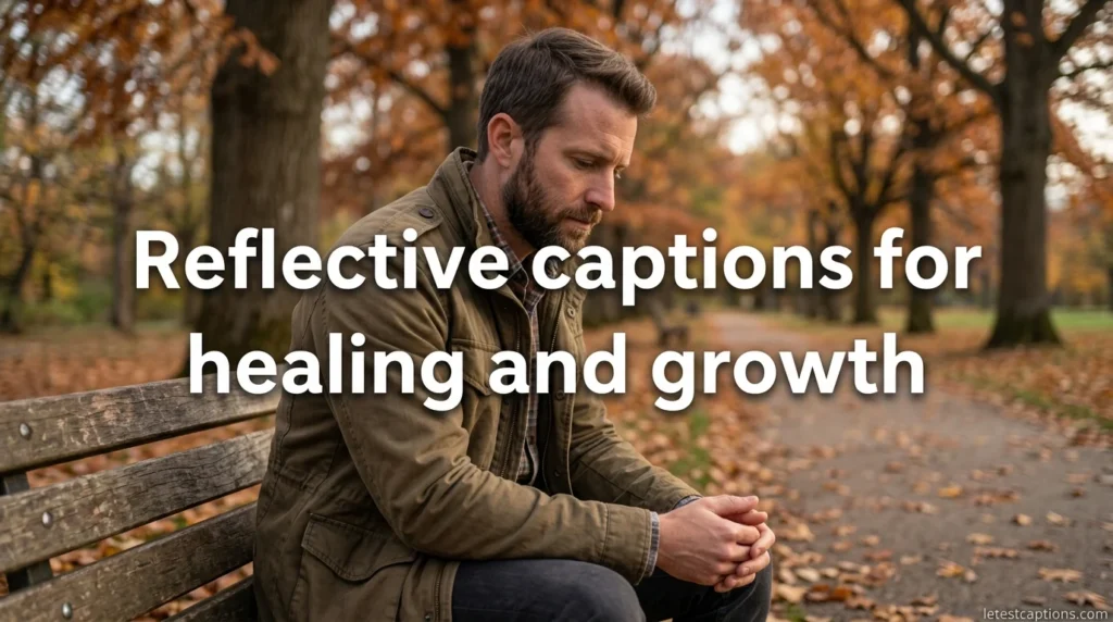 Reflective captions for healing and growth
