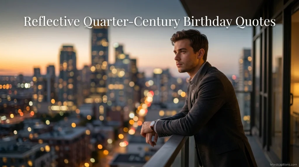 Reflective Quarter-Century Birthday Quotes